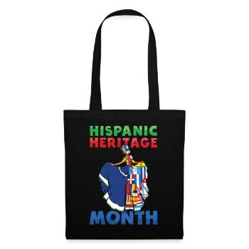 Lady Girl Hispanic Hispanic Heritage Month - Tote Bag - black - Front