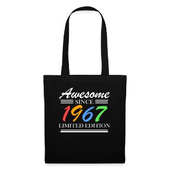 1967 - Jahrgang 1967 - Fantastisch seit 1967 - Stoffbeutel - Schwarz - Vorne