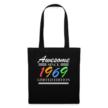 1969 - Jahrgang 1969 - Fantastisch seit 1969 - Stoffbeutel - Schwarz - Vorne