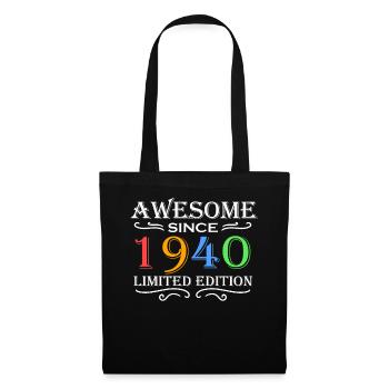 1940 - Born 1940 - Fantastic since 1940 - Tote Bag - black - Front