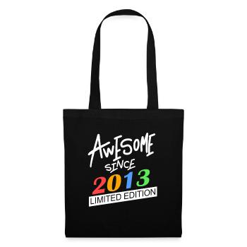 2013 - Jahrgang 2013 - Fantastisch seit 2013 - Stoffbeutel - Schwarz - Vorne