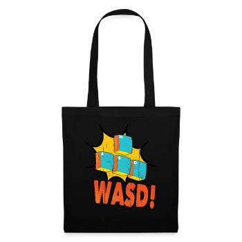 Keyboard Keys Computer Video Game Gamer Gaming - Tote Bag - black - Front