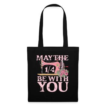 May the 1 4 be with you sewing - Stoffbeutel - Schwarz - Vorne