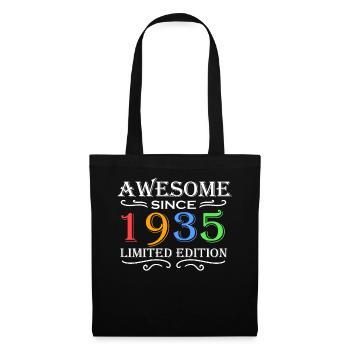 1935 - Jahrgang 1935 - Fantastisch seit 1935 - Stoffbeutel - Schwarz - Vorne