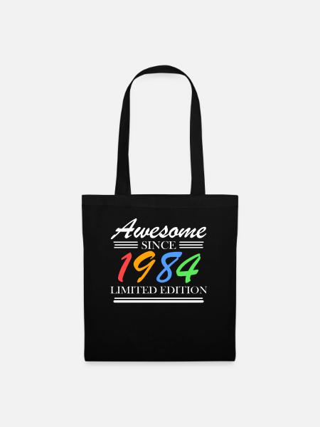 1984 - Jahrgang 1984 - Fantastisch seit 1984 - Stoffbeutel - Schwarz