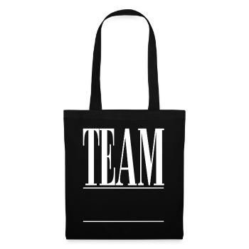 Équipe - Sac en tissu - noir - Devant