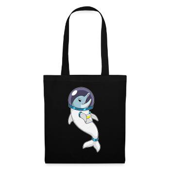 Dolphin Astronaut Space - Tote Bag - black - Front