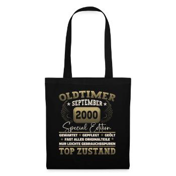 Oldtimer Septembre 2000 22ème anniversaire Geschen - Sac en tissu - noir - Devant