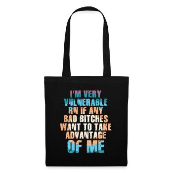 I'm Very Vulnerable RN - Tote Bag - black - Front