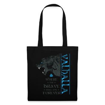 Grizzly Bear Valhalla Viking Bear Wotan Nœuds - Sac en tissu - noir - Devant