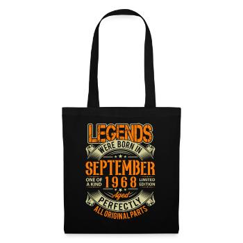 1968 September Birthday Legend - Tote Bag - black - Front