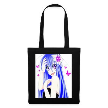 Japan Anime Drawing - Tote Bag - black - Front