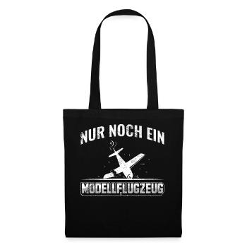 Modellbau | Modellflug Modellfliegen Pilot - Stoffbeutel - Schwarz - Vorne