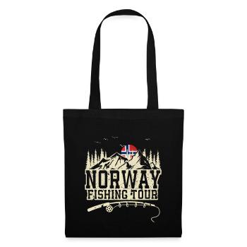 Norway Fishing Tour Fishing Angler Fishing - Tote Bag - black - Front