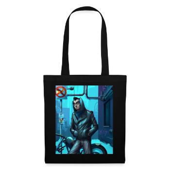 Abstract Cyber City SciFi - Tote Bag - black - Front