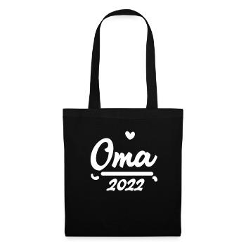 Oma 2023 Schwangerschaft verkünden - Stoffbeutel - Schwarz - Vorne