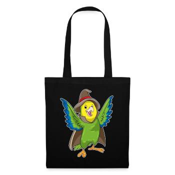 Parrot Wizard Hat - Tote Bag - black - Front