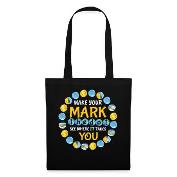 Make Mark Colorful Pattern International Dot Day - Tote Bag - black - Front