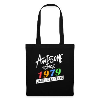 1979 - Jahrgang 1979 - Fantastisch seit 1979 - Stoffbeutel - Schwarz - Vorne