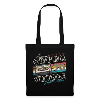 1970 Jahrgang Vintage Retro Geburtstag Geschenk - Stoffbeutel - Schwarz - Vorne