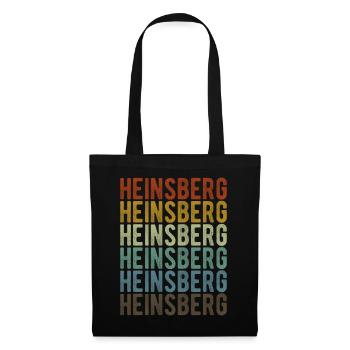 Heinsberg Stadt Retro Vintage - Stoffbeutel - Schwarz - Vorne