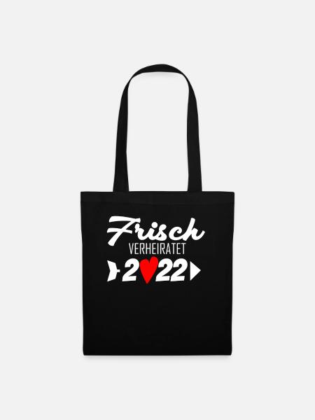 Frisch verheiratet 2022 - Stoffbeutel - Schwarz