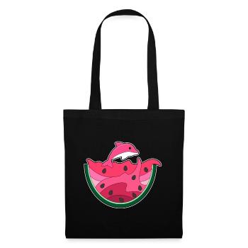 Dolphin Watermelon - Tote Bag - black - Front