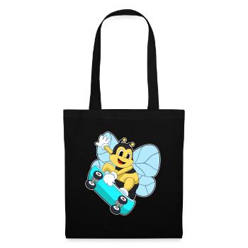 Skateboard Bee Skateur - Sac en tissu - noir - Devant