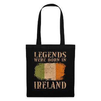 Vintage Design Irish Flag Ireland - Tote Bag - black - Front