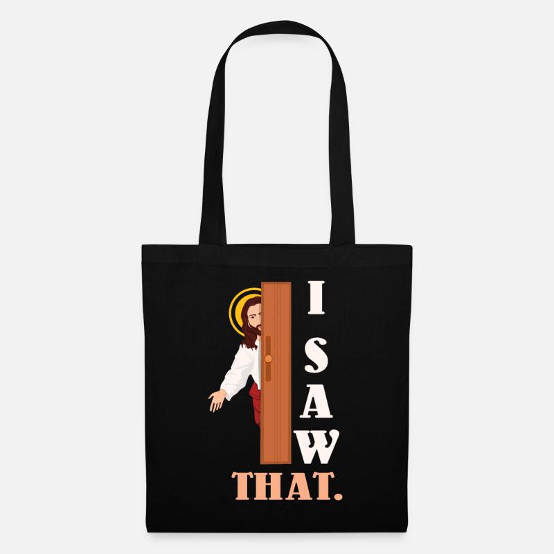 Drôle de Jésus j’ai vu ce pasteur chrétien - Sac en tissu - noir