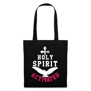 Lord God Holy Spirit Activated Christian Jesus - Stoffbeutel - Schwarz - Vorne