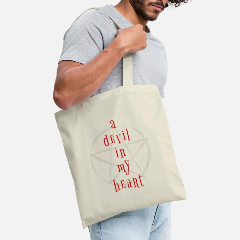Devil Devil Pentagram Saying Proverbs Quote Tote Bag