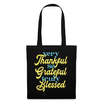 Reconnaissant Pasteur chrétien béni Jésus - Sac en tissu - noir - Devant