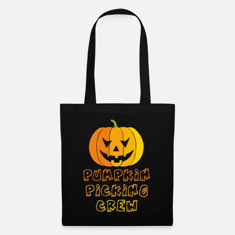 Pumpkin picking crew - Stoffbeutel - Schwarz