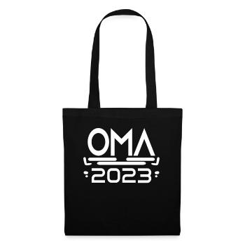 oma 2023 - Stoffbeutel - Schwarz - Vorne