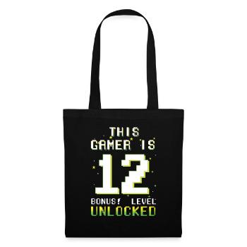 This Gamer Video Game Lover Gamer Age 12 - Stoffbeutel - Schwarz - Vorne