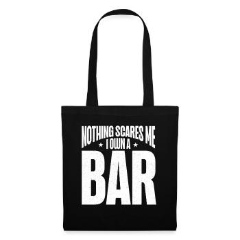 Nothing Scares Me I Own A Bar Funny Bar Owner - Tote Bag - black - Front