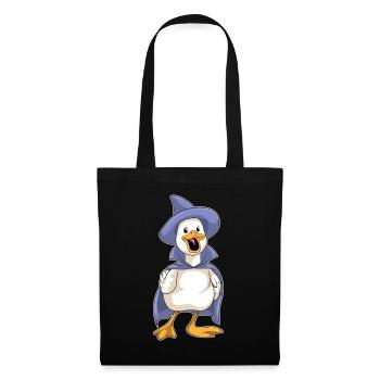 Canard Halloween Sorcière - Sac en tissu - noir - Devant