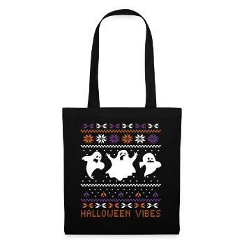 Stitch Pattern Ghost Creatures Vibes Halloween - Tote Bag - black - Front