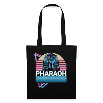 Pharaon Roi Tut Pharaon égyptien - Sac en tissu - noir - Devant