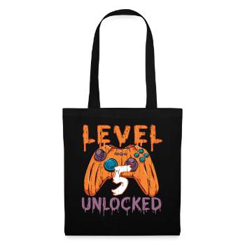 Halloween Pattern Pumpkin Game Gamer Birth Age 5 - Tote Bag - black - Front