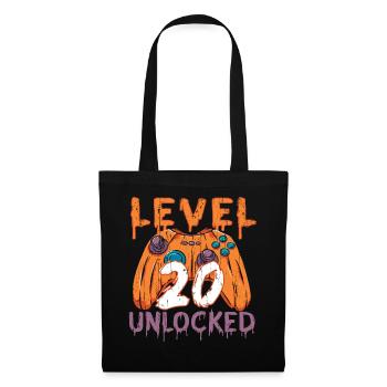 Halloween Pattern Pumpkin Game Gamer Birth Age 20 - Tote Bag - black - Front