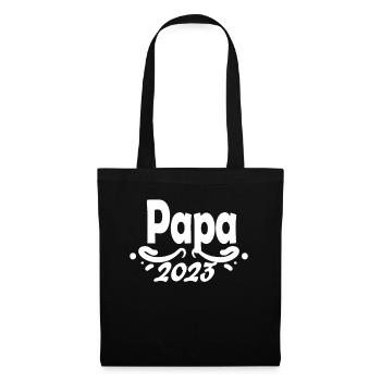 Papa 2023 - Stoffbeutel - Schwarz - Vorne
