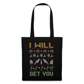 Stitch Pattern Horror Get You Halloween - Tote Bag - black - Front
