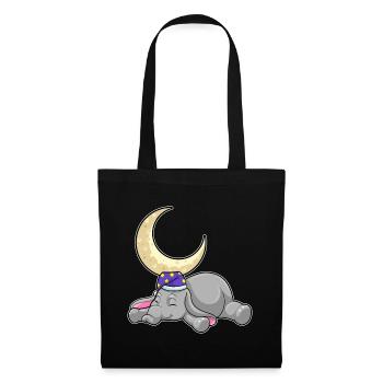 Elephant Moon - Tote Bag - black - Front