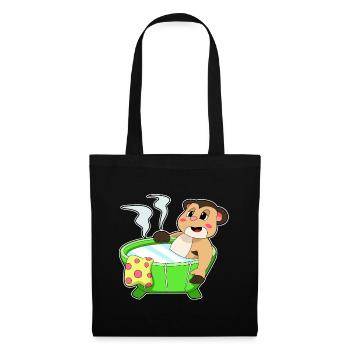 Meerkat Bathing Bathtub - Tote Bag - black - Front