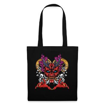 Devil Demon Retro Horror Scary Halloween - Tote Bag - black - Front
