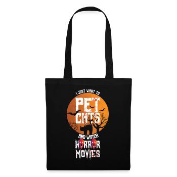Horror Movie Characters Cats Halloween - Tote Bag - black - Front