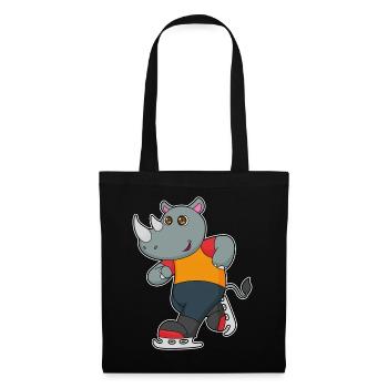Nashorn Eislaufen Schlittschuhe - Tote Bag - black - Front