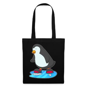 Pinguin Eislaufen Schlittschuhe - Tote Bag - black - Front
